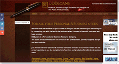 Desktop Screenshot of dddloans.com